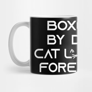 boxer cat lover Mug